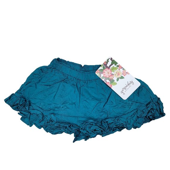 Persnickety NWT 100% cotton blue ruffle shorts photoshoot cute summer spring 4 - Picture 5 of 11